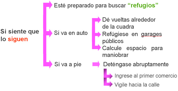 Recomendaciones por si siente que lo siguen 